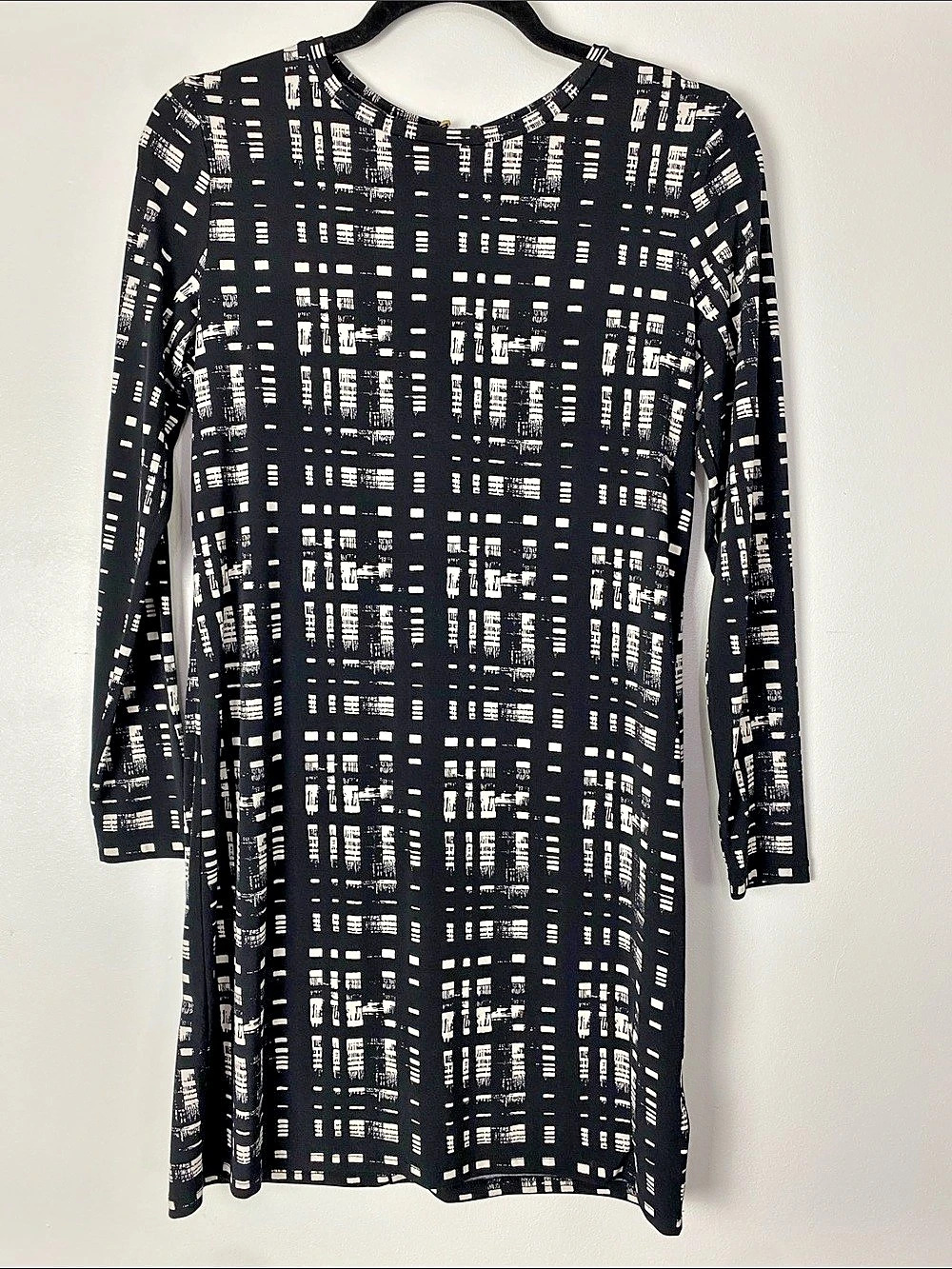 Michael Kors Geometric Mini Dress in Black & White Like New